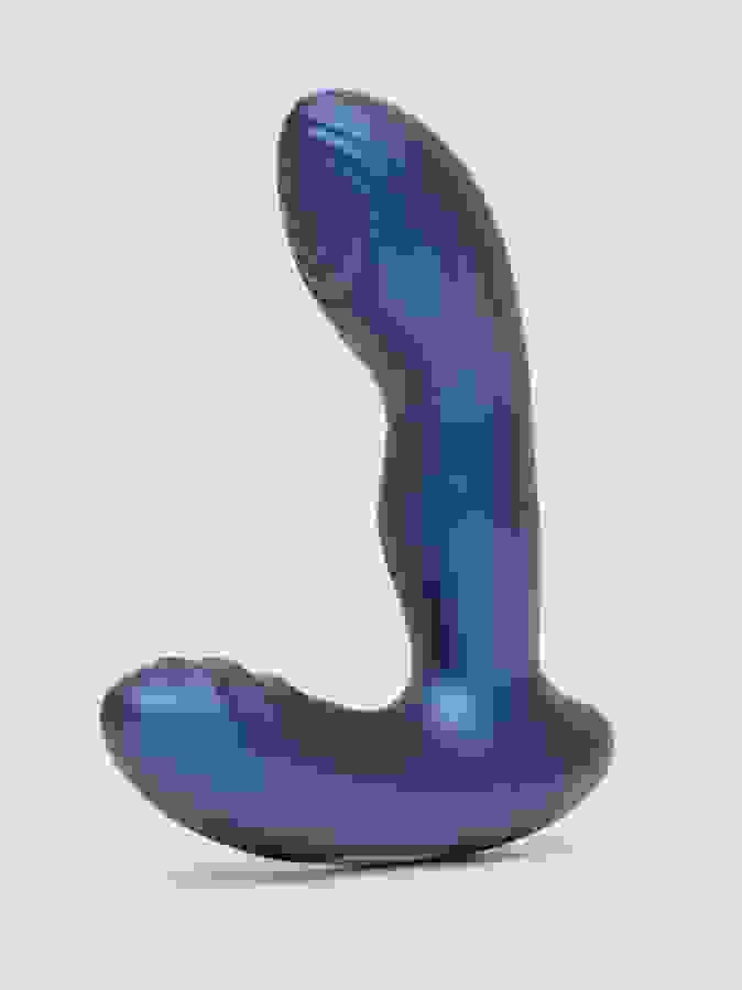 Hueman Tapping Rechargeable Prostate Massager , Purple, hi-res